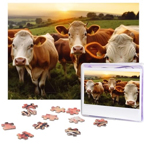 Puzzle 500 Teile Tierkühe Puzzles Personalisiertes Bilderpuzzle für Erwachsene Fotopuzzles Holzpuzzles Geschenk Klassisches Puzzle für Familie Hochzeit Geburtstag Valentinstag Puzzle 500 Teile Tierkühe Puzzles Personalisiertes Bilderpuzzle für Erwachsene Fotopuzzles Holzpuzzles Geschenk Klassisches Puzzle für Familie Hochzeit Geburtstag Valentinstag von LZQPOEAS