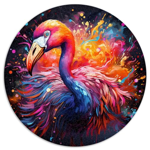 1000-teiliges Puzzle, Flamingo, kreatives rundes Puzzle, für Erwachsene und Kinder ab 12 Jahren, Puzzle aus Pappe, Spielzeug-Wanddekoration, Größe 67,5 x 67,5 1000-teiliges Puzzle, Flamingo, kreatives rundes Puzzle, für Erwachsene und Kinder ab 12 Jahren, Puzzle aus Pappe, Spielzeug-Wanddekoration, Größe 67,5 x 67,5 von LZYANG