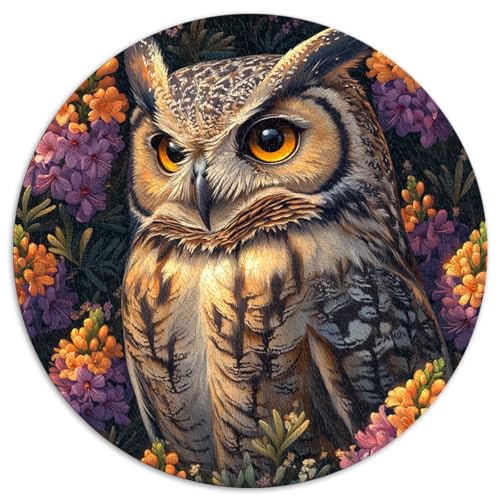1000-teiliges Puzzle für Erwachsene, Eule, runde Puzzles, geeignet für Erwachsene und Jugendliche ab 12 Jahren, Puzzle aus Pappe, Familienspiele, Weihnachts- und Geburtstagsgeschenke, 1000-teiliges Puzzle für Erwachsene, Eule, runde Puzzles, geeignet für Erwachsene und Jugendliche ab 12 Jahren, Puzzle aus Pappe, Familienspiele, Weihnachts- und Geburtstagsgeschenke, von LZYANG