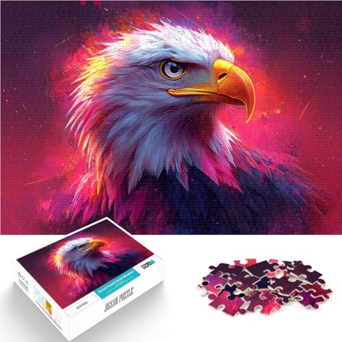 1000-teiliges Puzzle für Erwachsene “Amerikanischer Adler” Aus Karton，ab 14 Jahren Puzzlespiel Lustiges Geschenk。Größe：26x38cm/10.2x14.9Zoll von LZYANG