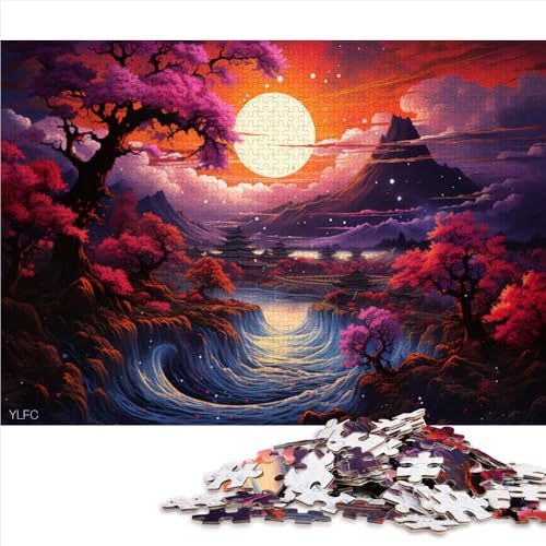 Puzzle für Erwachsene, 2000 Teile, japanische Sonnenuntergangslandschaft, Papierpuzzle, für Erwachsene und Kinder, tolles Geschenk für Erwachsene. Größe: 70 x 100 cm Puzzle für Erwachsene, 2000 Teile, japanische Sonnenuntergangslandschaft, Papierpuzzle, für Erwachsene und Kinder, tolles Geschenk für Erwachsene. Größe: 70 x 100 cm von LZYANG