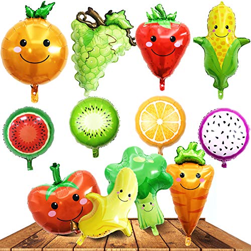 12PCS Obst Gemüse Folie Helium Mylar Luftballons, mehrere Stile bunte Party Dekoration Zubehör für Geburtstag Hochzeit Weihnachten Baby Dusche Kinder Geschenk 12PCS Obst Gemüse Folie Helium Mylar Luftballons, mehrere Stile bunte Party Dekoration Zubehör für Geburtstag Hochzeit Weihnachten Baby Dusche Kinder Geschenk von JUMRHFAN