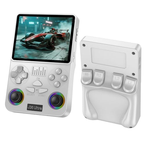 Für J36 Handheld-Spielkonsole, nostalgischer Arcade-Game-Controller, 8,9 cm große PVC-Modi, Konsole, zwei PVP-Bildschirme, Spiel-Handheld von LZYWOD