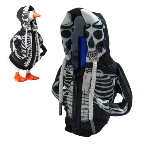 LZYWOD Halloween-Schreibtisch-Gans-Kostüm-Set, 17,8 cm, Mini-Gänse-Kleidung und Zubehör, niedliche Federumhänge für Desktop-Tischdekoration LZYWOD Halloween-Schreibtisch-Gans-Kostüm-Set, 17,8 cm, Mini-Gänse-Kleidung und Zubehör, niedliche Federumhänge für Desktop-Tischdekoration von LZYWOD