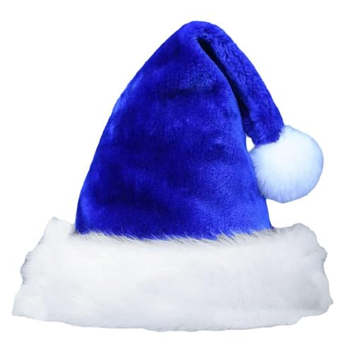 LZYWOD Plüsch-Weihnachtsmütze, traditionelle Weihnachtsmannmütze für Erwachsene, Uni, bequem, extra Hut, Party, für Urlaub, Kleid, verdicktes Weihnachten LZYWOD Plüsch-Weihnachtsmütze, traditionelle Weihnachtsmannmütze für Erwachsene, Uni, bequem, extra Hut, Party, für Urlaub, Kleid, verdicktes Weihnachten von LZYWOD