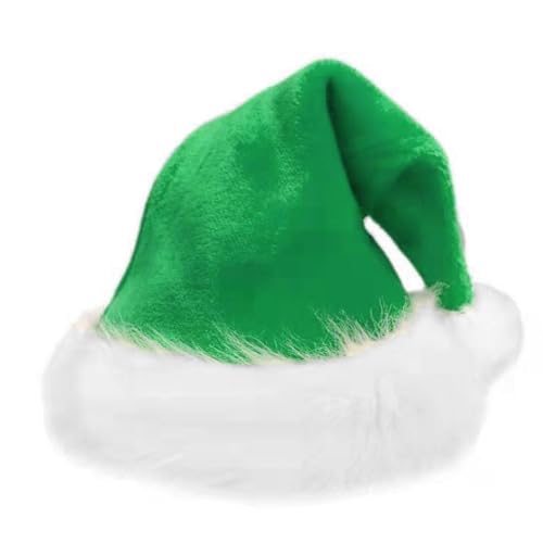 LZYWOD Plüsch-Weihnachtsmütze, traditionelle Weihnachtsmannmütze für Erwachsene, Uni, bequem, extra Weihnachtsmütze, dickes Kleid, Party für den Urlaub LZYWOD Plüsch-Weihnachtsmütze, traditionelle Weihnachtsmannmütze für Erwachsene, Uni, bequem, extra Weihnachtsmütze, dickes Kleid, Party für den Urlaub von LZYWOD