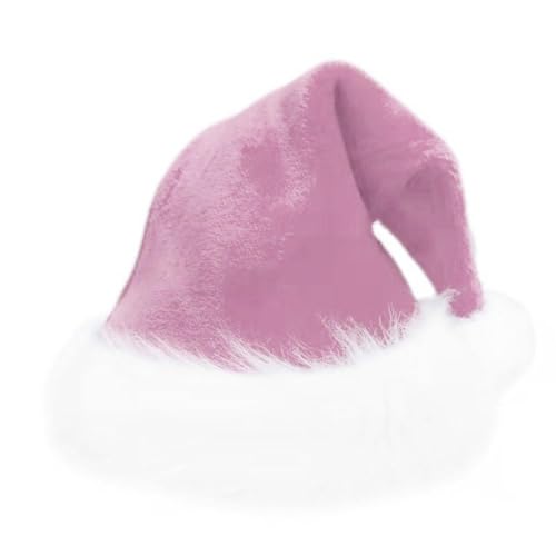 LZYWOD Plüsch-Weihnachtsmütze, traditionelle Weihnachtsmannmütze für Erwachsene, Uni, bequem, extra verkleidet für Urlaub, Party, Weihnachtsmütze LZYWOD Plüsch-Weihnachtsmütze, traditionelle Weihnachtsmannmütze für Erwachsene, Uni, bequem, extra verkleidet für Urlaub, Party, Weihnachtsmütze von LZYWOD