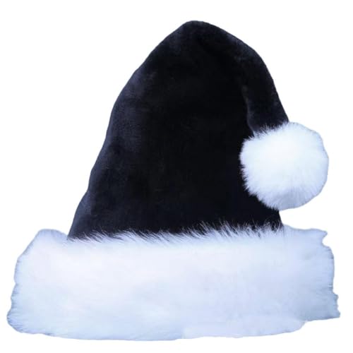 LZYWOD Plüsch-Weihnachtsmütze, traditionelle Weihnachtsmannmütze für Erwachsene, Uni, bequem, extra weihnachtliches Kleid, dicke Party für Urlaub LZYWOD Plüsch-Weihnachtsmütze, traditionelle Weihnachtsmannmütze für Erwachsene, Uni, bequem, extra weihnachtliches Kleid, dicke Party für Urlaub von LZYWOD