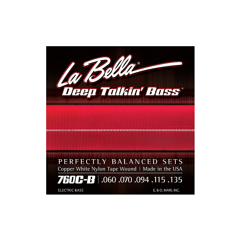 La Bella Copper White Nylon 750C-B Saiten E-Bass von La Bella