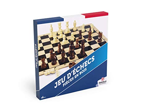 Ducale, Le Jeu Français Schachspiel Traditionnel – Tablett aus Holz 29 x 29 cm 10014705 von La Ducale
