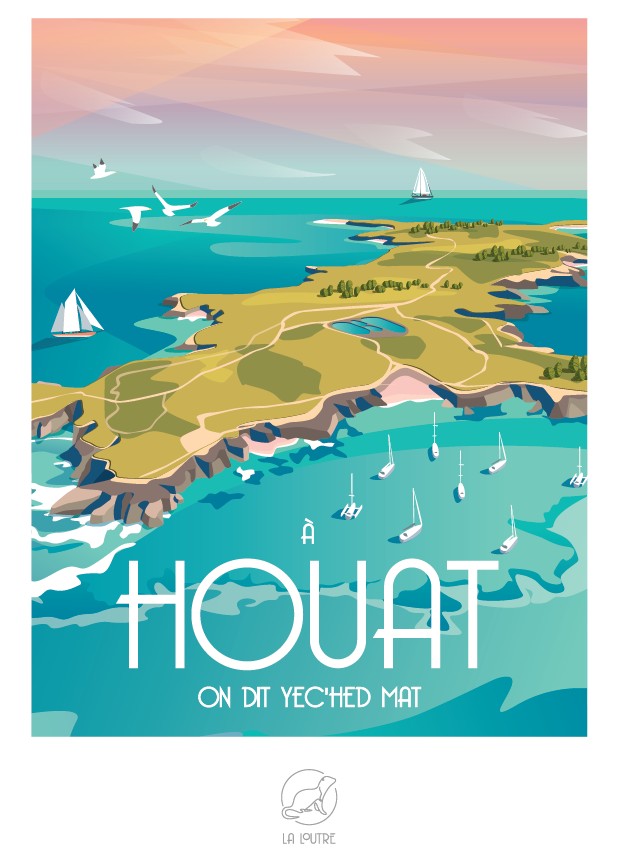 La Loutre A HOUAT on dit Yec'Hed Mat 1000 Teile Puzzle Puzzle-La-Loutre-7447 von La Loutre