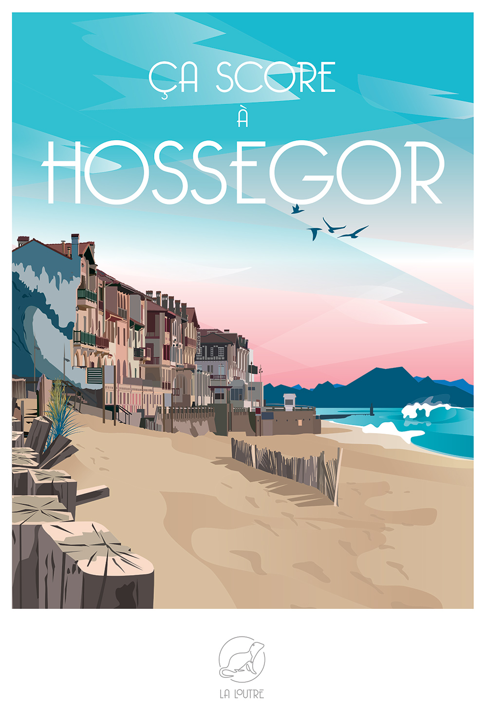 La Loutre Ca Score A HOSSEGOR 1000 Teile Puzzle Puzzle-La-Loutre-9229 von La Loutre