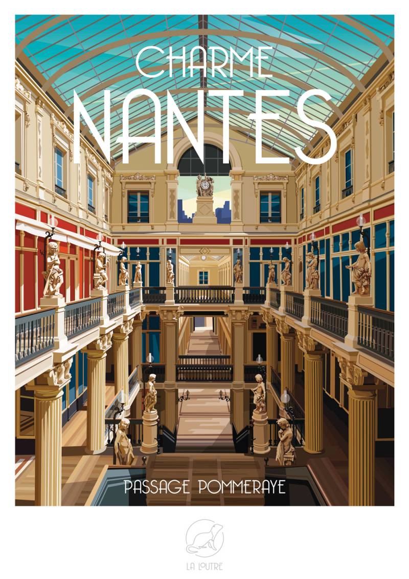 La Loutre Charme Nantes - Pommeraye 1000 Teile Puzzle Puzzle-La-Loutre-0841 von La Loutre