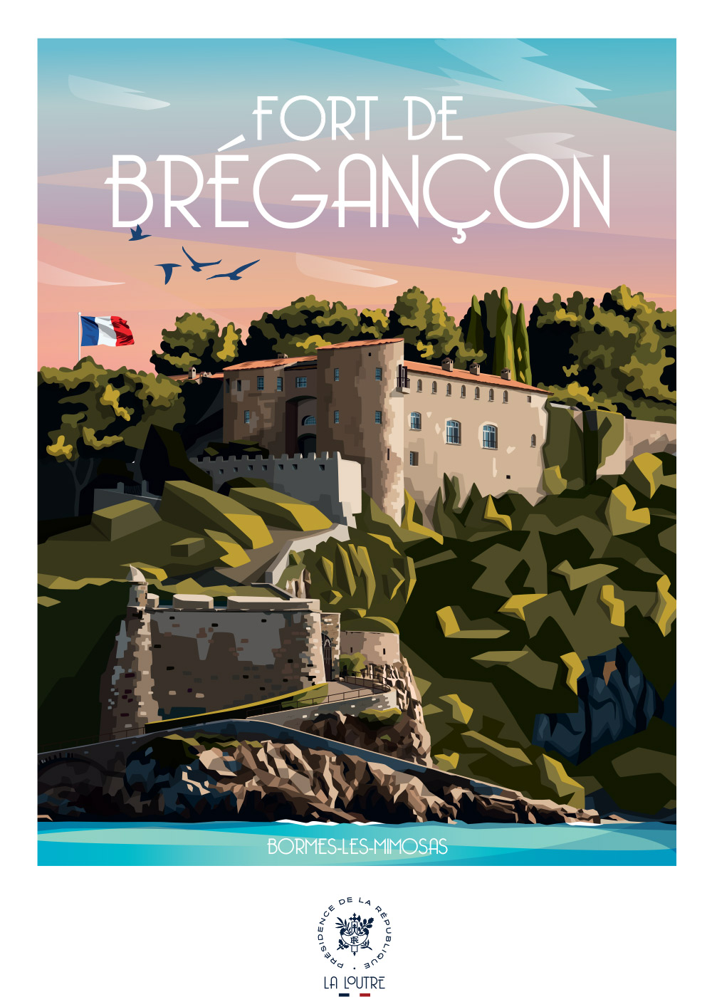 La Loutre Fort de Brégançon - BORMES-LES-MIMOSAS 1000 Teile Puzzle Puzzle-La-Loutre-1572 von La Loutre