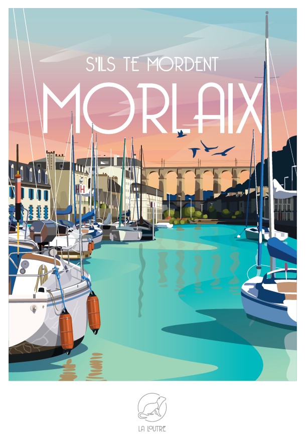 La Loutre S'ils te Mordent MORLAIX 1000 Teile Puzzle Puzzle-La-Loutre-6457 von La Loutre