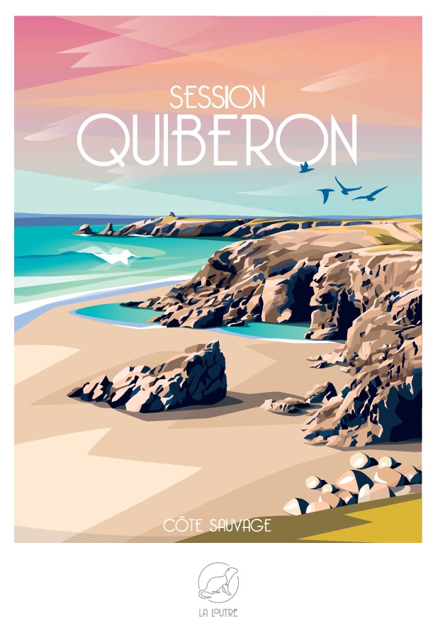 La Loutre Session QUIBERON - Côte Sauvage 1000 Teile Puzzle Puzzle-La-Loutre-5863 von La Loutre