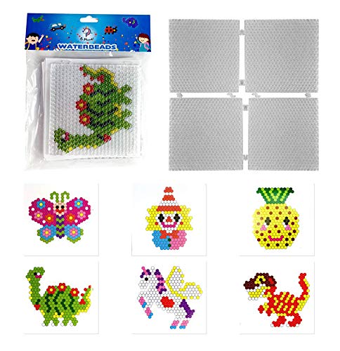 La Manuli 4 Wasser Perlen Aqua Sticky Beads Platten Bastelplatten von La Manuli