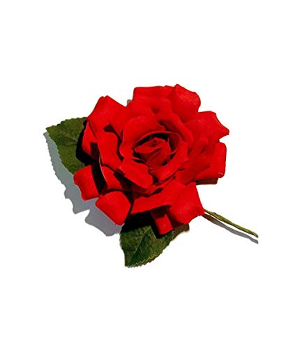 La Senorita Flamenco Rose, Spanische Blume, Haarschmuck Rot von La Senorita