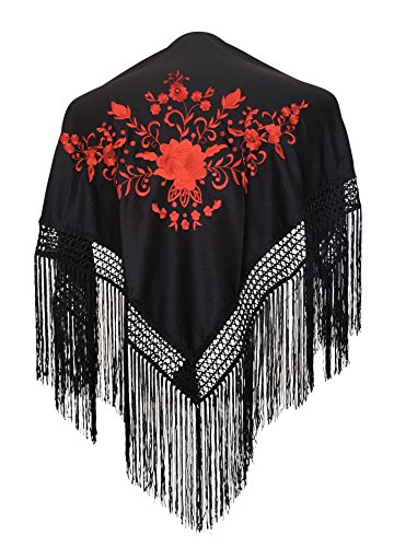 La Señorita Spanischer Manton Flamenco, Tuch/Schal - Schwarz Rot Kinder La Señorita Spanischer Manton Flamenco, Tuch/Schal - Schwarz Rot Kinder von La Senorita