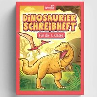 Dinosaurier Schreibheft für die 1. Klasse von La Tropical Publishing