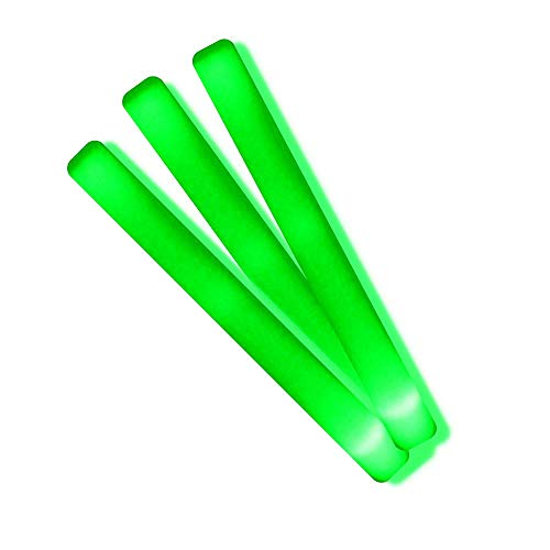 50 leuchtende Schaumstoffstäbe, LED, 48 x 4 cm, Grün von La Vida en Led