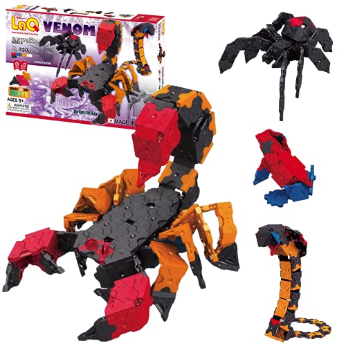 LaQ Animal World Venom | 330 Pieces | 6 Models | Age 5+ | Creative, Educational Construction Toy Block | Made in Japan von LaQ