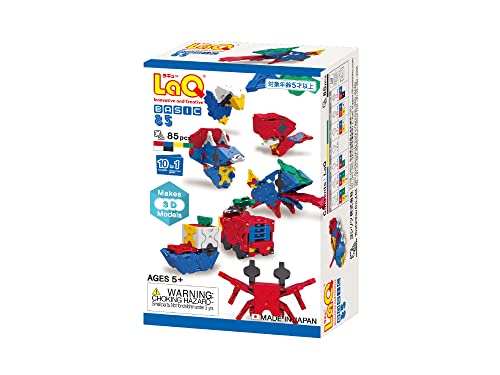 LaQ Basic 85 3D | 85 Stück | Alter 5+ | Kreativer, pädagogischer Bauspielzeugblock | Hergestellt in Japan LaQ Basic 85 3D | 85 Stück | Alter 5+ | Kreativer, pädagogischer Bauspielzeugblock | Hergestellt in Japan von LaQ