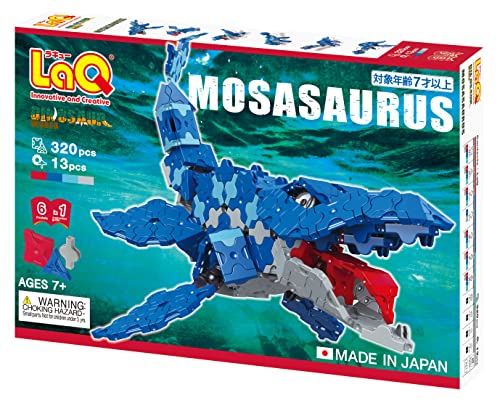 LaQ Dinosaurierwelt Mosasaurus | 333 Teile | 6 Modelle | Alter 7+ | Kreativer, pädagogischer Konstruktionsspielzeugblock | Hergestellt in Japan LaQ Dinosaurierwelt Mosasaurus | 333 Teile | 6 Modelle | Alter 7+ | Kreativer, pädagogischer Konstruktionsspielzeugblock | Hergestellt in Japan von LaQ