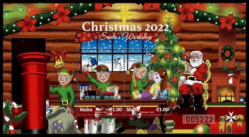 2022 Malta foglietto tematica Natale - Babbonatale 2022 Malta foglietto tematica Natale - Babbonatale von LaVecchiaScatola