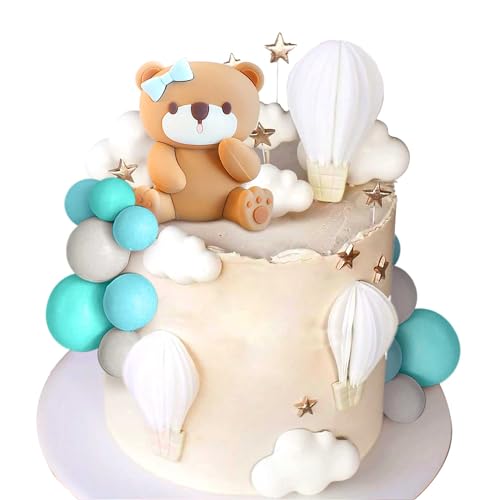 LaVenty Teddybär Tortendeko Tortendeko Taufe Junge Tortendeko Junge Blau Tortendeko 1. Geburtstag Tortendeko Teddybär Kuchen Dekoration für Hochzeit BabyShower Geburtstag Party LaVenty Teddybär Tortendeko Tortendeko Taufe Junge Tortendeko Junge Blau Tortendeko 1. Geburtstag Tortendeko Teddybär Kuchen Dekoration für Hochzeit BabyShower Geburtstag Party von LaVenty