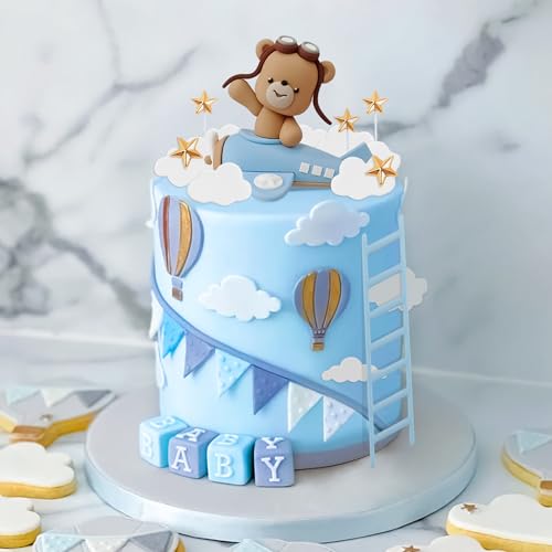LaVenty Blauer Flugzeug-Kuchenaufsatz, Flugzeug-Kuchendekoration, Flugzeug-Kuchenaufsatz für Zeitfliegen, 1. Geburtstag, Dekoration, Flugzeug, Geburtstag, Babyparty, Dekorationen LaVenty Blauer Flugzeug-Kuchenaufsatz, Flugzeug-Kuchendekoration, Flugzeug-Kuchenaufsatz für Zeitfliegen, 1. Geburtstag, Dekoration, Flugzeug, Geburtstag, Babyparty, Dekorationen von LaVenty