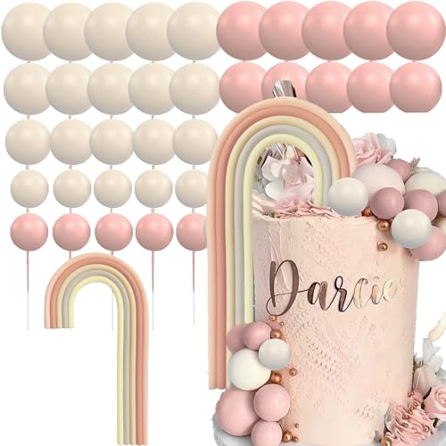 LaVenty Boho Regenbogen Kuchendekoration Nackte Kugeln Kuchendekoration Beige Kugeln Kuchendekoration Champagner Kuchendekoration BabyShower Geburtstag Kuchendekoration LaVenty Boho Regenbogen Kuchendekoration Nackte Kugeln Kuchendekoration Beige Kugeln Kuchendekoration Champagner Kuchendekoration BabyShower Geburtstag Kuchendekoration von LaVenty