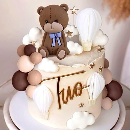LaVenty Brown Teddybär Tortendeko Tortendeko Taufe Junge Tortendeko Teddybär Mädchen Tortendeko 1. Geburtstag Teddybär Kuchen Deko für Hochzeit BabyShower Geburtstag Party LaVenty Brown Teddybär Tortendeko Tortendeko Taufe Junge Tortendeko Teddybär Mädchen Tortendeko 1. Geburtstag Teddybär Kuchen Deko für Hochzeit BabyShower Geburtstag Party von LaVenty