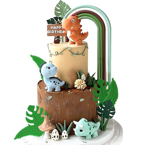 LaVenty Dino Tortendeko Dinosaurier Kuchendekoration Regenbogen Cake Toppers Babydusche Party Dinosaurier Themen Kuchen Dekoration Dinosaurier Geburtstag LaVenty Dino Tortendeko Dinosaurier Kuchendekoration Regenbogen Cake Toppers Babydusche Party Dinosaurier Themen Kuchen Dekoration Dinosaurier Geburtstag von LaVenty