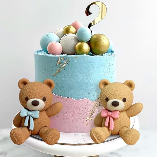 LaVenty Gender Reveal Party Deko Junge oder Mädchen Tortendeko Babyparty Dekoration Teddybär Kuchen Dekoration Teddybär Geburtstagstorte Decoration LaVenty Gender Reveal Party Deko Junge oder Mädchen Tortendeko Babyparty Dekoration Teddybär Kuchen Dekoration Teddybär Geburtstagstorte Decoration von LaVenty