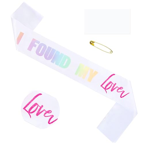 LaVenty I Found My Lover Schärpe für Verliebte Bachelorette Bridal Shower Bride To Be Dekorationen Zubehör LaVenty I Found My Lover Schärpe für Verliebte Bachelorette Bridal Shower Bride To Be Dekorationen Zubehör von LaVenty