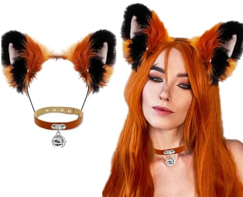 LaVenty Kunstfell Fuchs Katze Ohr Stirnband Handarbeit Tier Ohren Haarschmuck Cosplay Party Kostüm Ohren LaVenty Kunstfell Fuchs Katze Ohr Stirnband Handarbeit Tier Ohren Haarschmuck Cosplay Party Kostüm Ohren von LaVenty