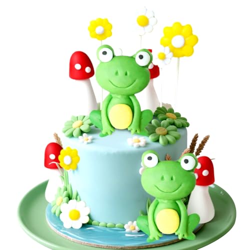LaVenty LaVenty Frosch Tortendeko Frosch Pilz Hütte Kuchen Topper Garten Gänseblümchen Kuchen Dekoration Garten Party Dekoration Landhaus Wald Geburtstag LaVenty LaVenty Frosch Tortendeko Frosch Pilz Hütte Kuchen Topper Garten Gänseblümchen Kuchen Dekoration Garten Party Dekoration Landhaus Wald Geburtstag von LaVenty