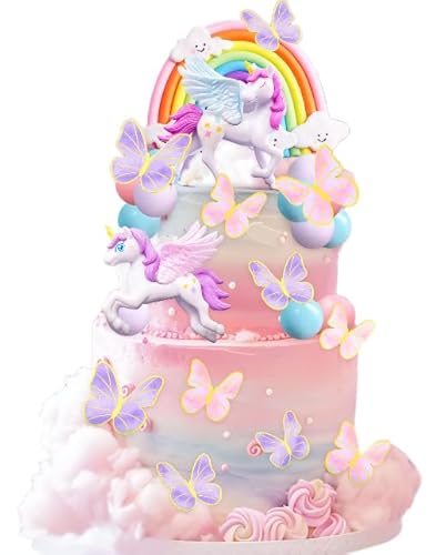LaVenty Pony Einhorn Kuchendekoration Pony Geburtstag Dekoration Regenbogen Kuchendekoration Einhorn Party Favors Regenbogen Geburtstag Dekoration Geburtstagskuchen Dekoration für Mädchen LaVenty Pony Einhorn Kuchendekoration Pony Geburtstag Dekoration Regenbogen Kuchendekoration Einhorn Party Favors Regenbogen Geburtstag Dekoration Geburtstagskuchen Dekoration für Mädchen von LaVenty
