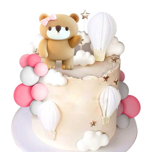 LaVenty Teddybär Tortendeko Taufe Tortendeko Mädchen Tortendeko Mädchen 1 Jahr Rose Tortendeko Teddybär Kuchen Deko Für Hochzeit BabyShower Geburtstag Party LaVenty Teddybär Tortendeko Taufe Tortendeko Mädchen Tortendeko Mädchen 1 Jahr Rose Tortendeko Teddybär Kuchen Deko Für Hochzeit BabyShower Geburtstag Party von LaVenty