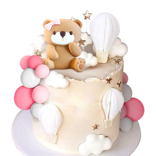 LaVenty Teddybär Tortendeko Taufe Tortendeko Mädchen Tortendeko Mädchen 1 Jahr Rose Tortendeko Teddybär Kuchen Dekoration Für Hochzeit BabyShower Geburtstag Party LaVenty Teddybär Tortendeko Taufe Tortendeko Mädchen Tortendeko Mädchen 1 Jahr Rose Tortendeko Teddybär Kuchen Dekoration Für Hochzeit BabyShower Geburtstag Party von LaVenty