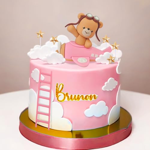 LaVenty Rosa Flugzeug-Kuchenaufsatz, Flugzeug-Kuchendekoration, Flugzeug-Kuchenaufsatz für Zeitfliegen, 1. Geburtstag, Dekoration, Flugzeug, Geburtstag, Babyparty, Dekorationen LaVenty Rosa Flugzeug-Kuchenaufsatz, Flugzeug-Kuchendekoration, Flugzeug-Kuchenaufsatz für Zeitfliegen, 1. Geburtstag, Dekoration, Flugzeug, Geburtstag, Babyparty, Dekorationen von LaVenty