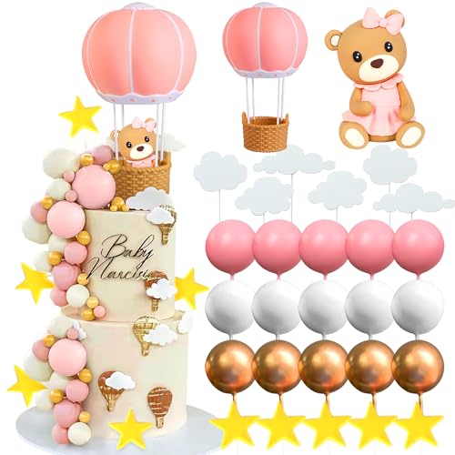 LaVenty Rosa Teddybär Tortendeko Tortendeko Taufe Mädchen Tortendeko Mädchen 1 Jahr Rosa Tortendeko Teddybär Kuchen Dekoration für Hochzeit BabyShower Geburtstag Party LaVenty Rosa Teddybär Tortendeko Tortendeko Taufe Mädchen Tortendeko Mädchen 1 Jahr Rosa Tortendeko Teddybär Kuchen Dekoration für Hochzeit BabyShower Geburtstag Party von LaVenty