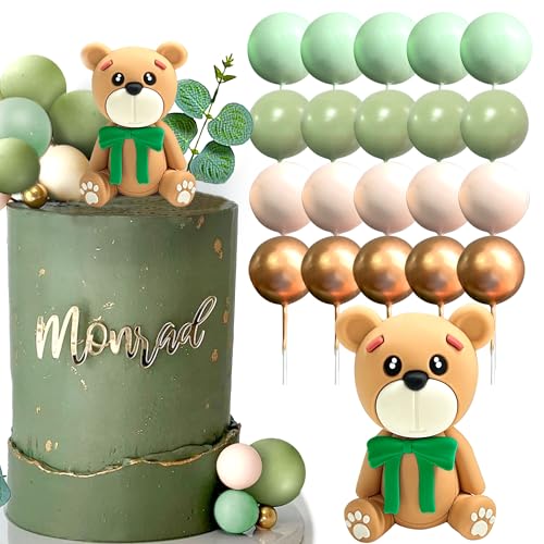 LaVenty Sage Green Dusche Kuchen Dekoration Teddybär Kuchen Topper Geschlecht Enthüllen Kuchen Dekoration Bär Dusche Party Supplies Teddybär Dekoration LaVenty Sage Green Dusche Kuchen Dekoration Teddybär Kuchen Topper Geschlecht Enthüllen Kuchen Dekoration Bär Dusche Party Supplies Teddybär Dekoration von LaVenty