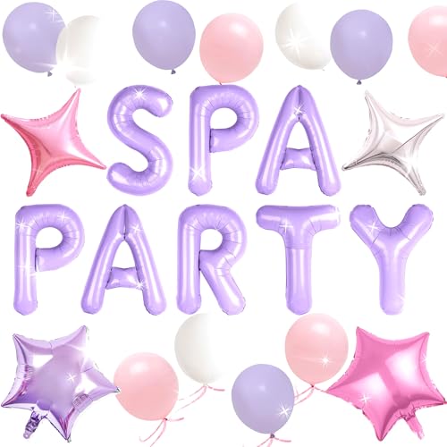LaVenty Spa Party Dekoration Kosmetik Party Supplies Mädchen Mond Stern für Mädchen Party Dekoration für Geburtstag Babyparty Brautdusche von LaVenty