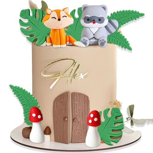 LaVenty Woodland Geburtstag Deko Waldtiere Tortendeko Waldtiere Geburtstag Tortenaufleger Wald Tiere Kuchen Toppers Waschbär Fuchs Kuchen Figuren LaVenty Woodland Geburtstag Deko Waldtiere Tortendeko Waldtiere Geburtstag Tortenaufleger Wald Tiere Kuchen Toppers Waschbär Fuchs Kuchen Figuren von LaVenty