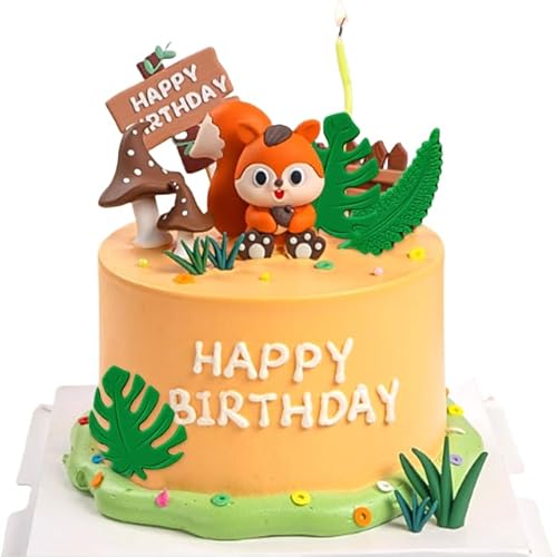 LaVenty Woodland Geburtstag Deko Tortenaufleger Waldtiere Waldtiere Tortendeko Waldtiere Geburtstag Wald Tiere Kuchen Toppers Eichhörnchen Kuchen Figuren LaVenty Woodland Geburtstag Deko Tortenaufleger Waldtiere Waldtiere Tortendeko Waldtiere Geburtstag Wald Tiere Kuchen Toppers Eichhörnchen Kuchen Figuren von LaVenty