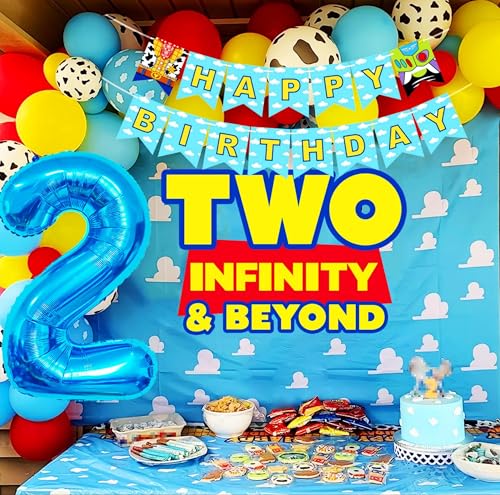LaVenty Zwei Unendlichkeit und darüber hinaus Geburtstag Dekorationen 2. Geburtstag Ballongirlande Bogen Backdrop Banner Cake Topper für 2 Geburtstagsparty LaVenty Zwei Unendlichkeit und darüber hinaus Geburtstag Dekorationen 2. Geburtstag Ballongirlande Bogen Backdrop Banner Cake Topper für 2 Geburtstagsparty von LaVenty