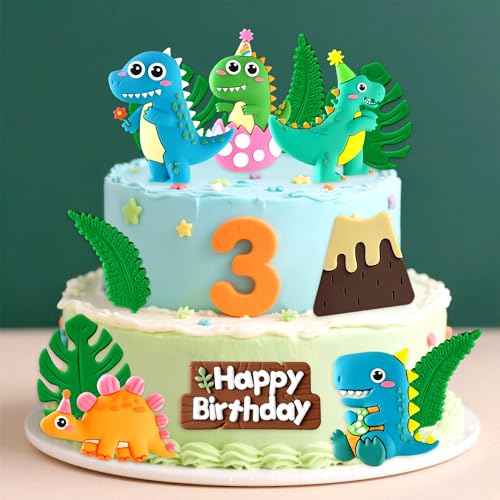 Laventy Dino Tortendeko Dinosaurier Kuchendeko Babyparty Dino Themen Kuchen Dekoration Dinosaurier Geburtstag von LaVenty