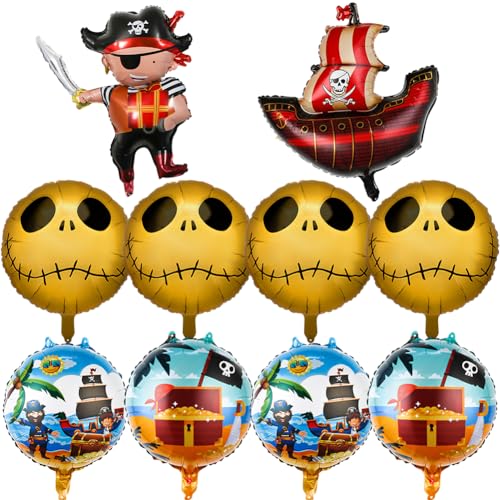 LabDip 10PCS Piraten Ballon Set Für Jungen, Piratenschiff Luftballons, Piraten Deko Kindergeburtstag, Piratenschiff, Piratenhut Für Kindergeburtstag Deko Kindergeburtstag Piratenparty Dekoration LabDip 10PCS Piraten Ballon Set Für Jungen, Piratenschiff Luftballons, Piraten Deko Kindergeburtstag, Piratenschiff, Piratenhut Für Kindergeburtstag Deko Kindergeburtstag Piratenparty Dekoration von LabDip